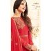 4601 RED MAISHA DESIGNER WEDDING WEAR SLIT STYLE DRESS